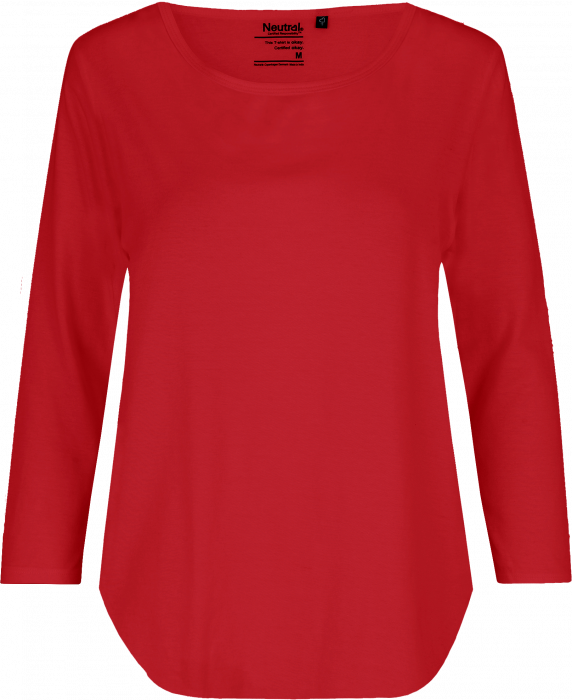 Neutral - Organic Cotton T-Shirt 3/4 Sleeve Female - Red