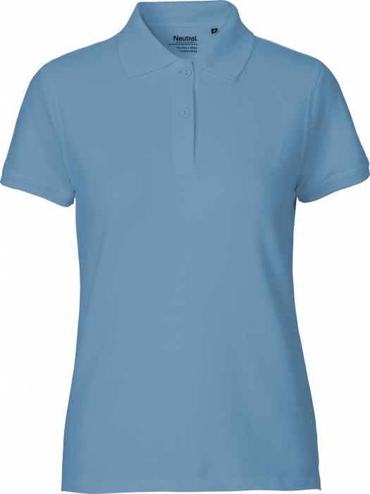 Neutral - Organic Cotton Polo Ladies - Dusty Indigo