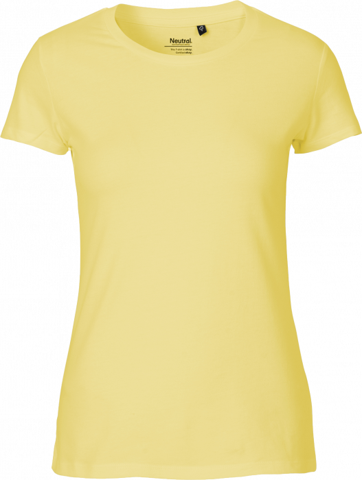 Neutral - Økologisk Fit T-Shirt Dame - Dusty Yellow