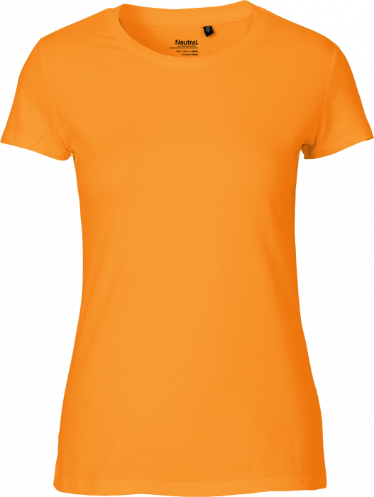 Neutral - Økologisk Fit T-Shirt Dame - Okay Orange