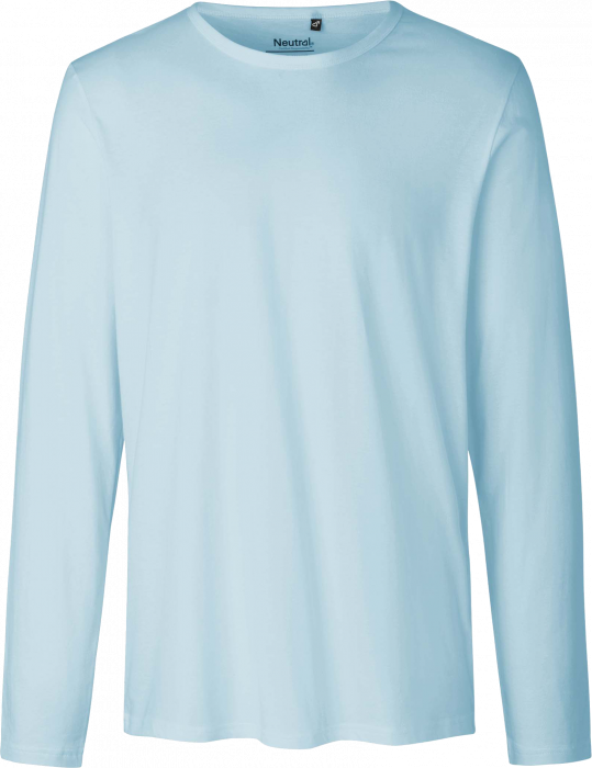 Neutral - Økologisk Langærmet Bomulds T-Shirt - Light Blue