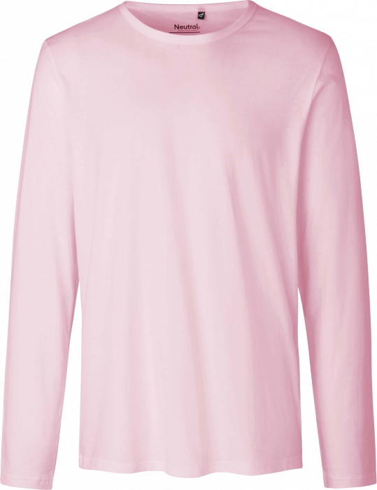 Neutral - Økologisk Langærmet Bomulds T-Shirt - Light Pink