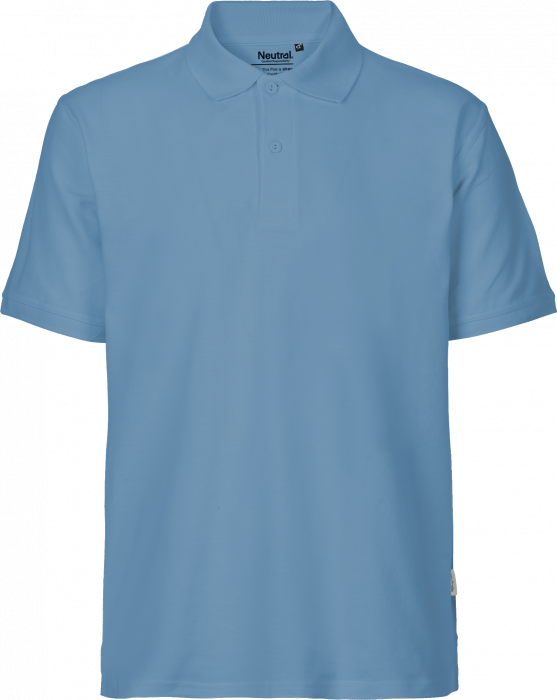 Neutral - Organic Cotton Polo - Dusty Indigo