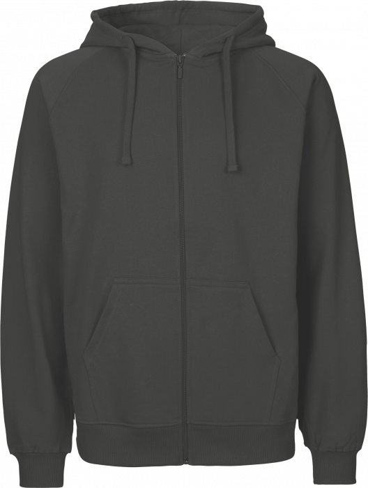 Neutral - Organic Cotton Hoodie With Full Zip - Charcoal