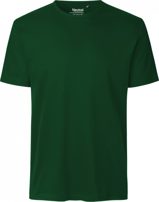 Neutral - Økologisk Bomulds Interlock T-Shirt - Bottle Green