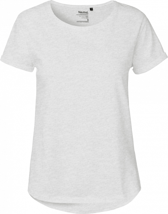 Neutral - Organic Roll Up Sleeve T-Shirt Women - askgrå