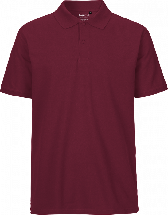 Neutral - Organic Cotton Polo - Bordeaux