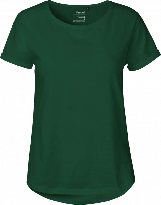 Neutral Organic ROLL UP SLEEVE T-SHIRT Women › Bottle Green (O80012) › 9  Cores – Fair Tee - Organic clothing and sportswear