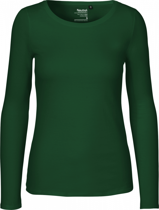 Neutral - Organic Long Sleeve T-Shirt Female - Bottle Green