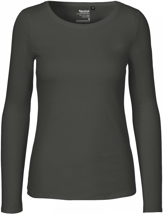 Neutral - Organic Long Sleeve T-Shirt Female - Charcoal