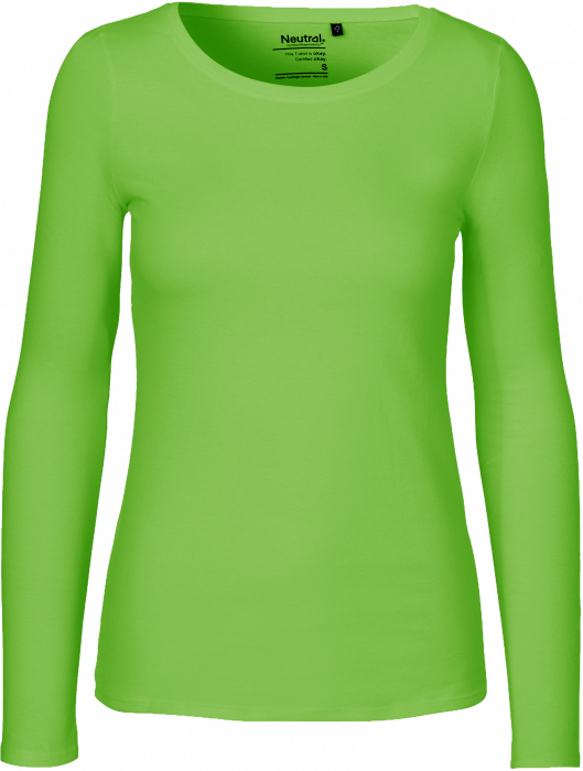 Neutral - Organic Long Sleeve T-Shirt Female - Lime