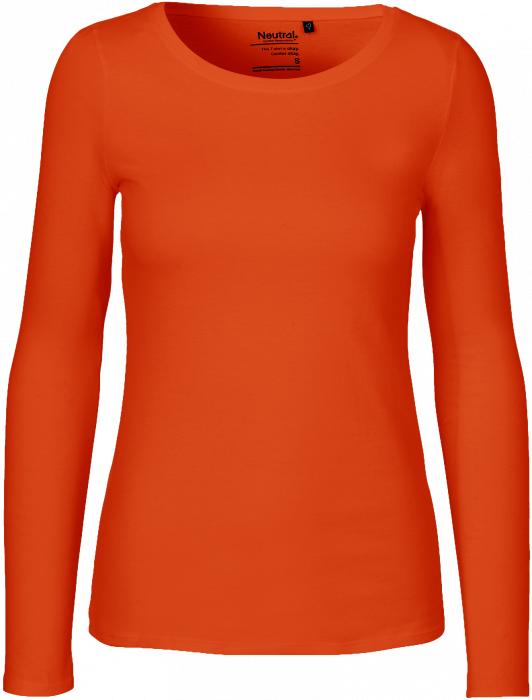 Neutral - Organic Long Sleeve T-Shirt Female - Orange